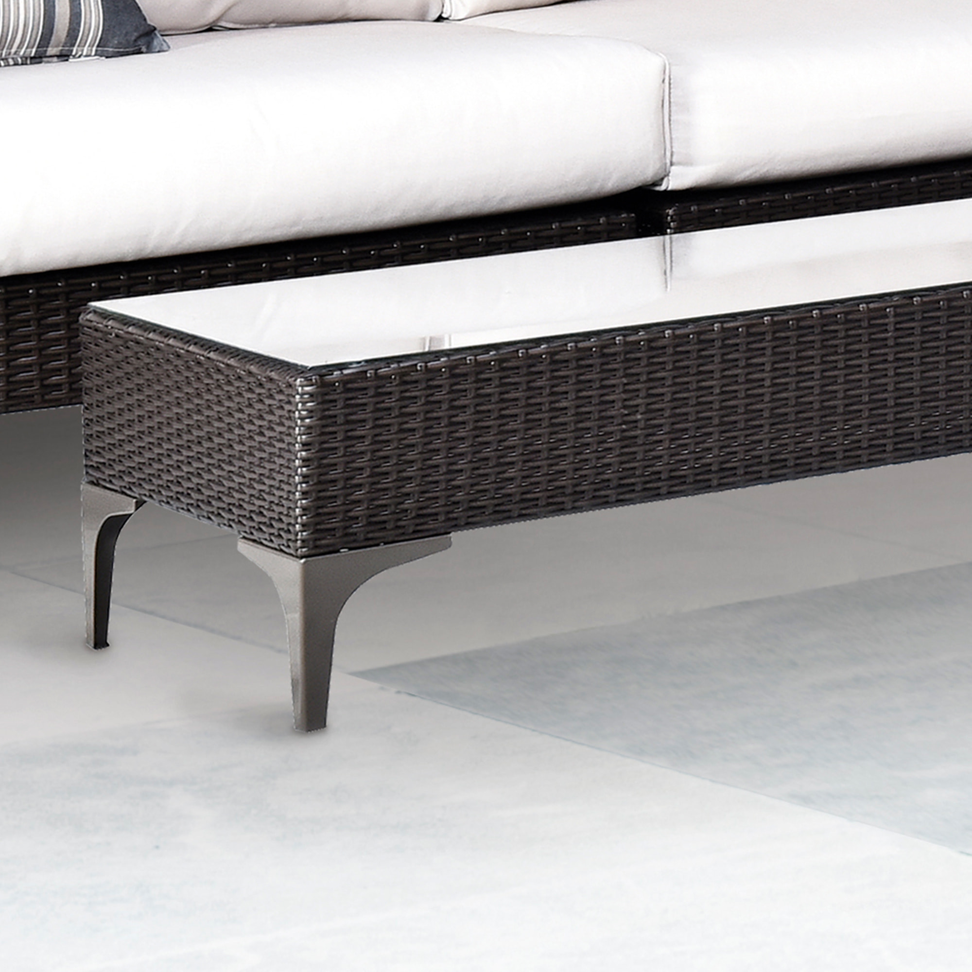 Mesa de centro de jardín – Ratán sintético