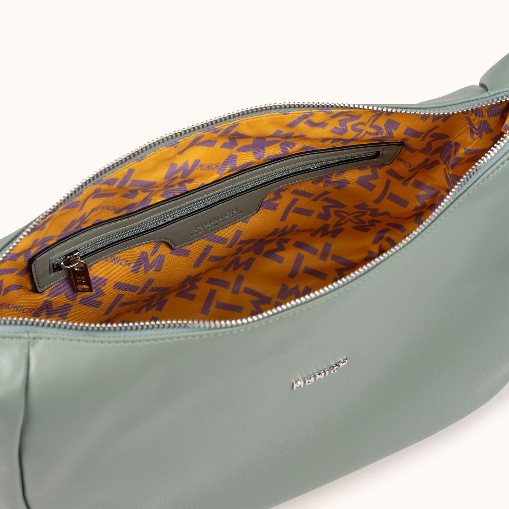 Bolso Hobo Verde Agua con Asa Ajustable y Charms CHARMS HOBO AQUA