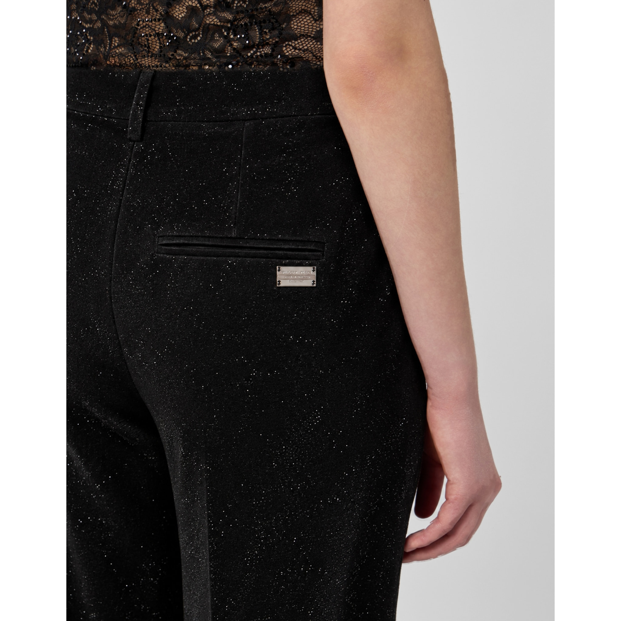 PHILIPP PLEIN Pantalones de corte recto GLITTER