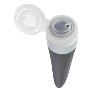 3 tubes en silicone avec trousse de rangement bleu 60ml