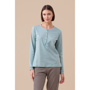 Pigiama donna invernale in caldo cotone articolo trim. Noidinotte