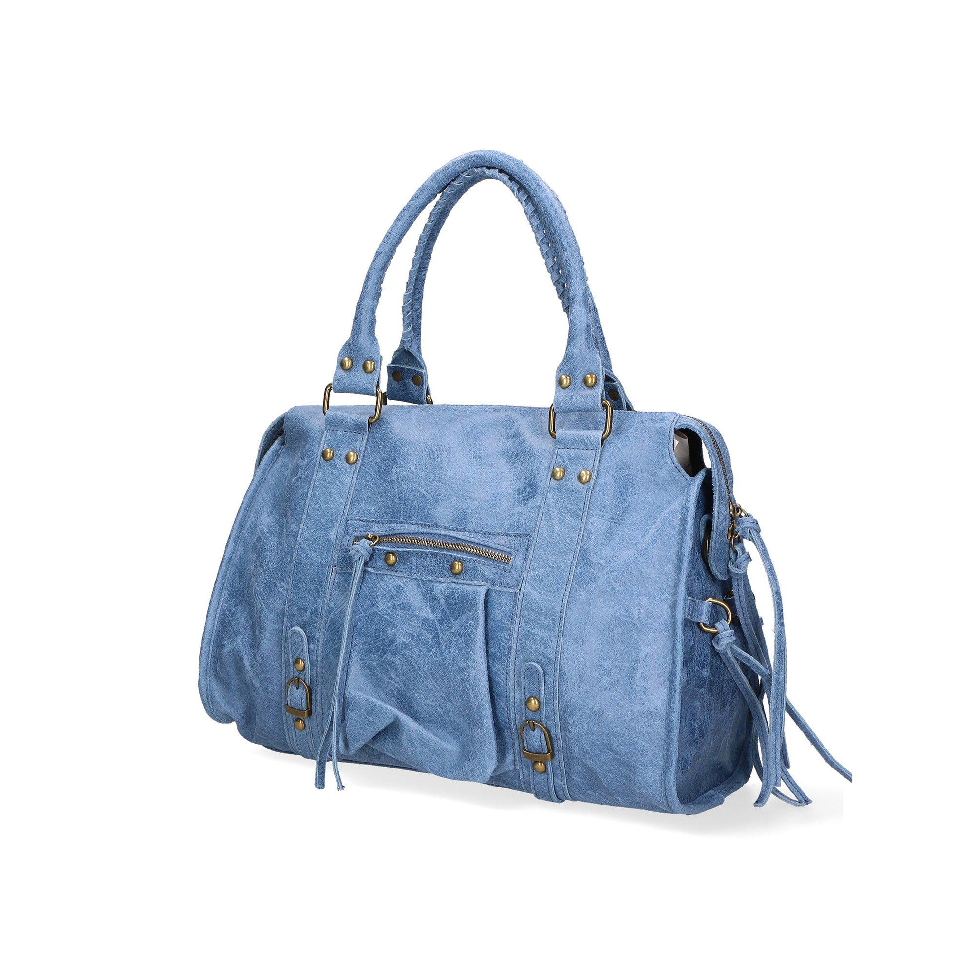 Borsa a spalla da donna - Modello Elara - Vera pelle - 41.0 x 28.0 x 13.0 cm