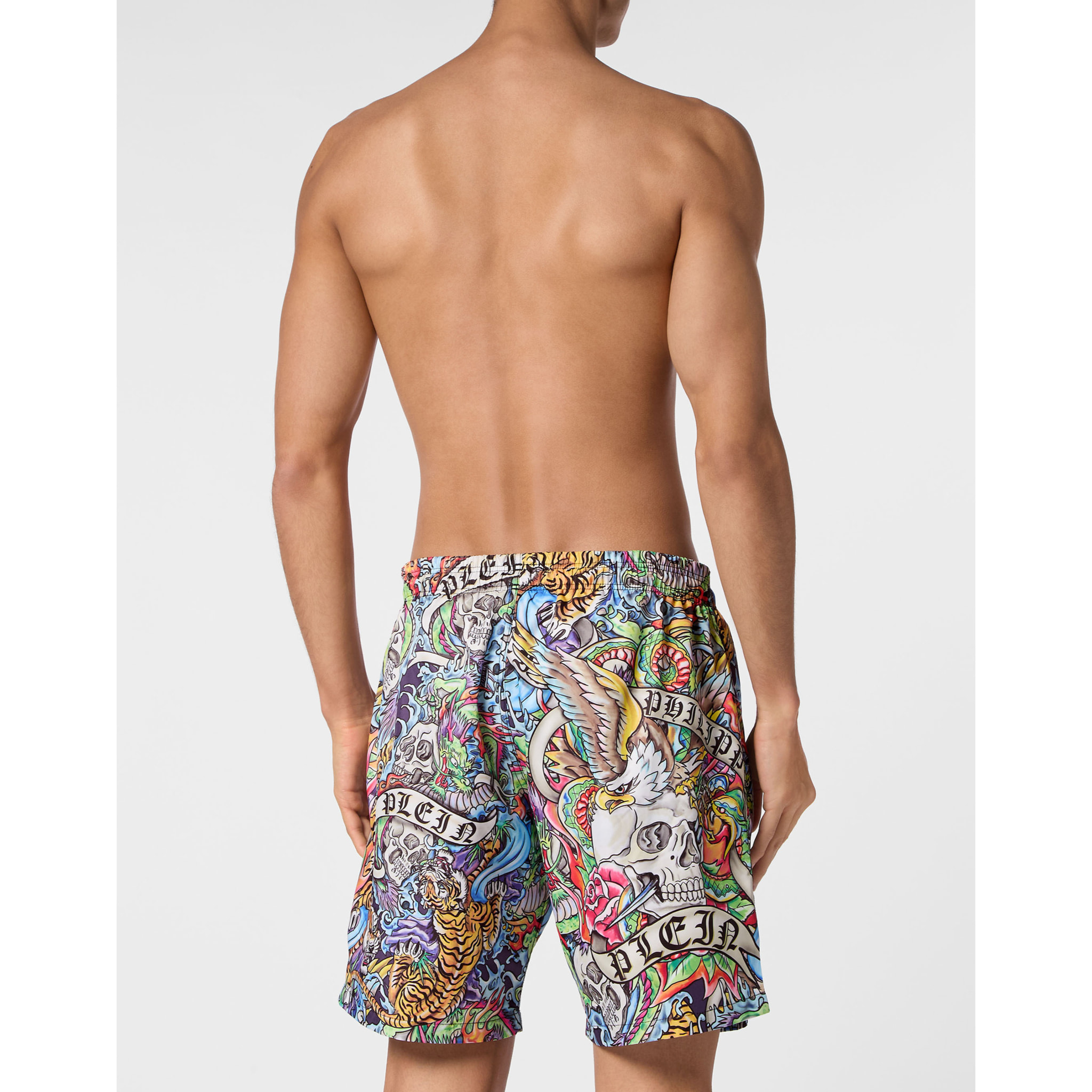 PHILIPP PLEIN Swim Trunks TATTOO