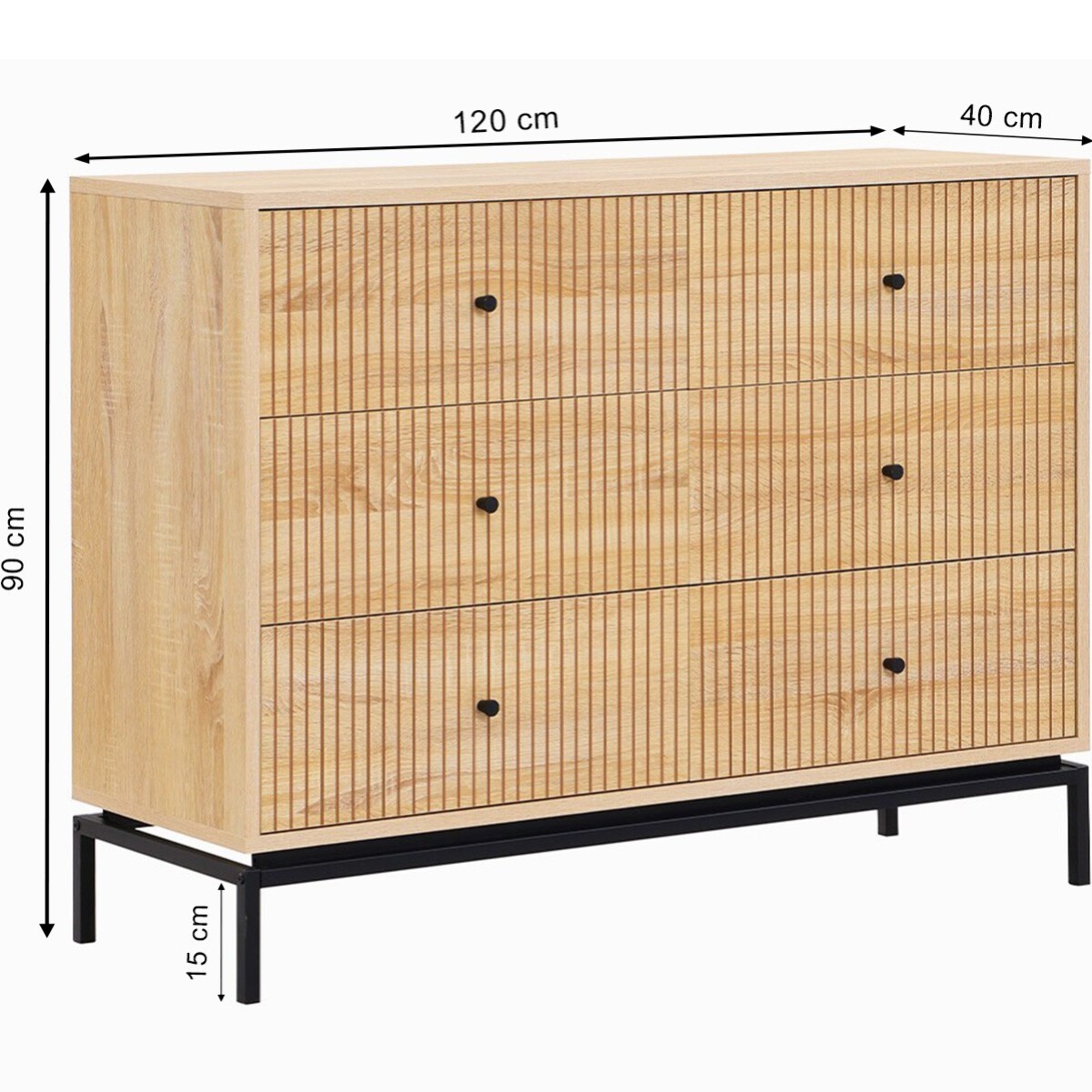 Commode 6 tiroirs - TALIA