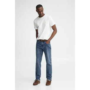 Camiseta blanca de corte recto con parche Polo Club