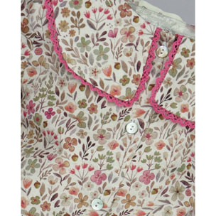 BLUSA CUELLO MARINERO FLORES FUCSIA