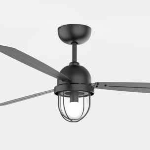 Forlight Ventilador IP20 Mariner E27 15W Negro Negro