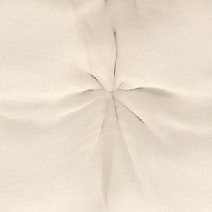 Fauteuil de jardin à bascule Lois rotin et coussin écru