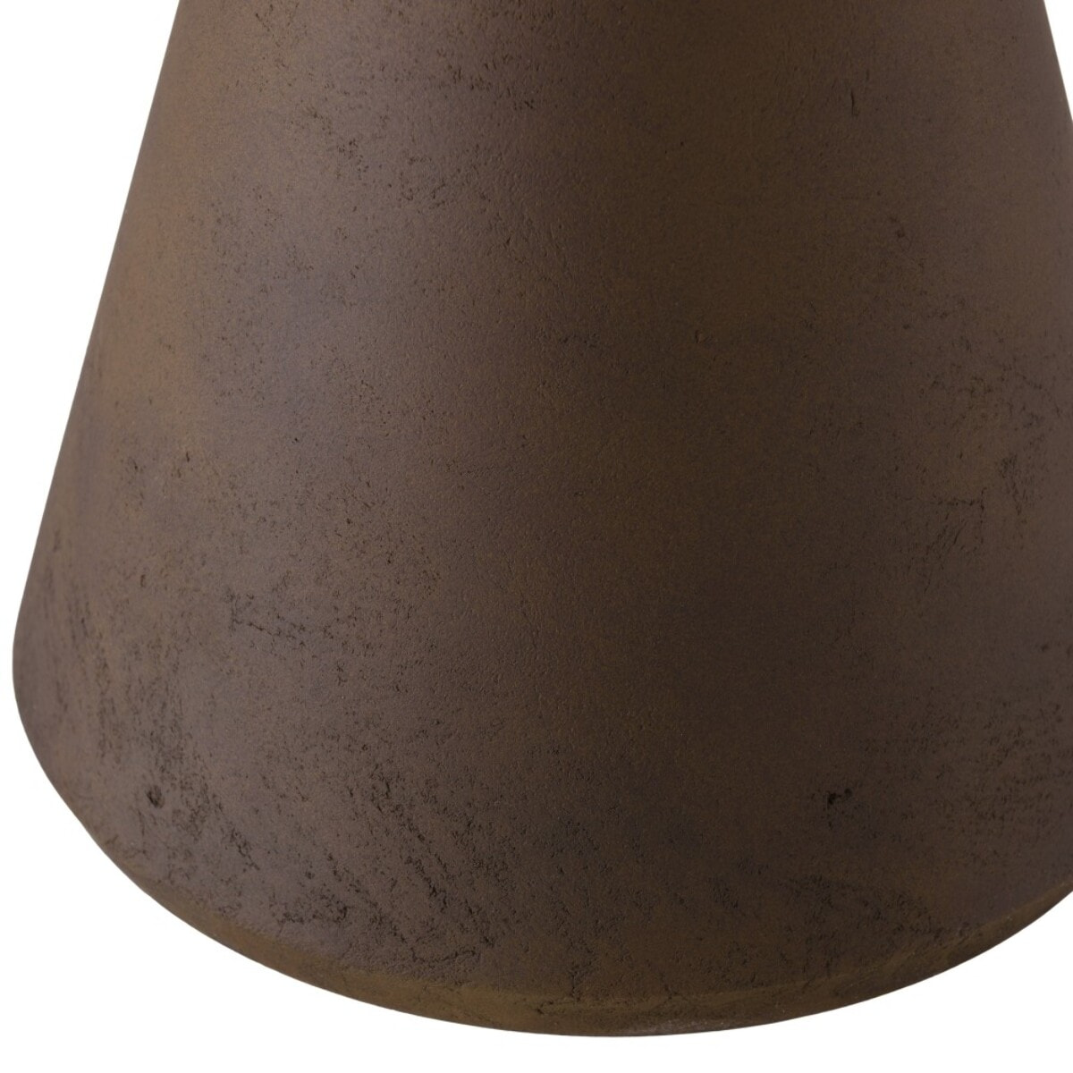 NESTOR - Table d'appoint ronde en béton marron D40cm