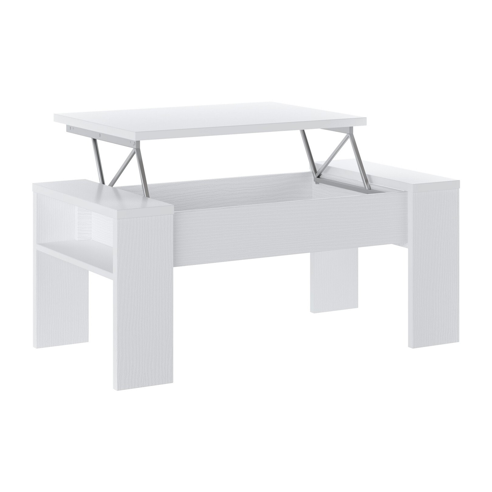 Tomasucci Table de rangement JAMES TOTAL WHITE