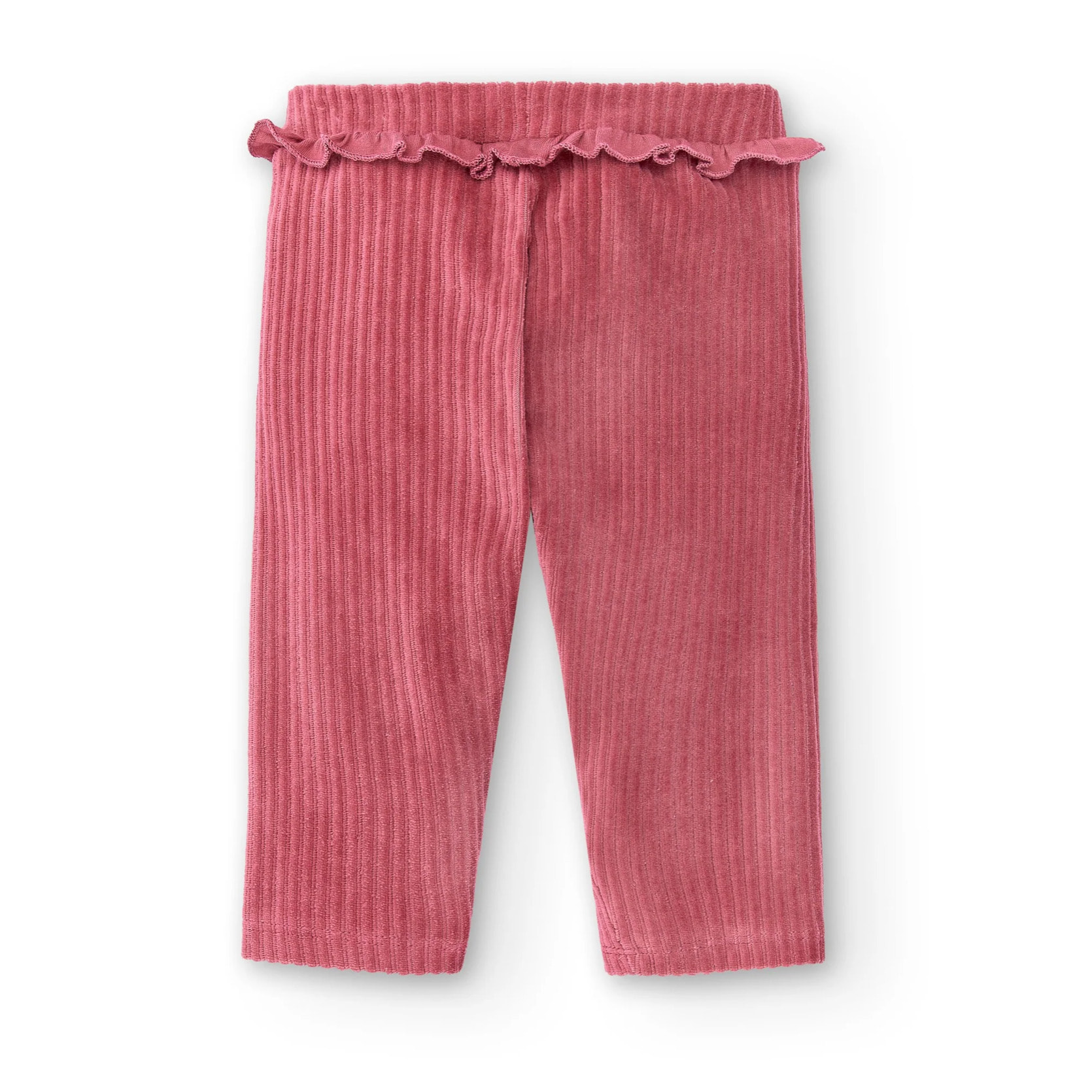 Pantaloni Da Bambino In Velluto A Coste Rosa