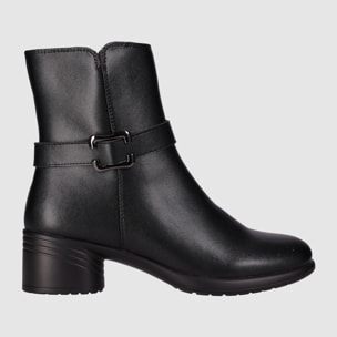 Botines de Piel - Negro - Tacón: 5 cm