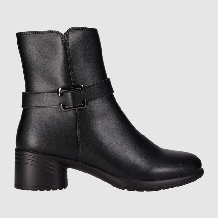 Botines de Piel - Negro - Tacón: 5 cm