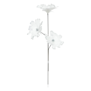 Branche plume blanc H65