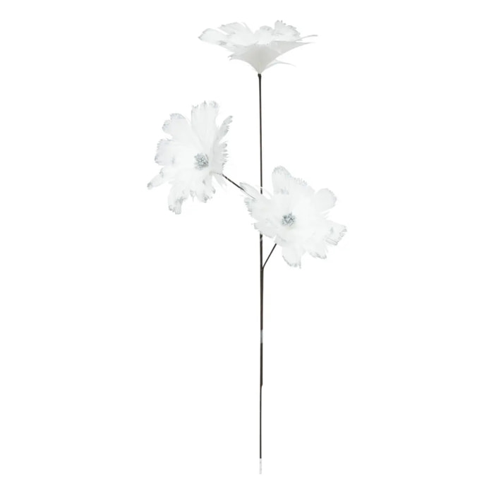 Branche plume blanc H65