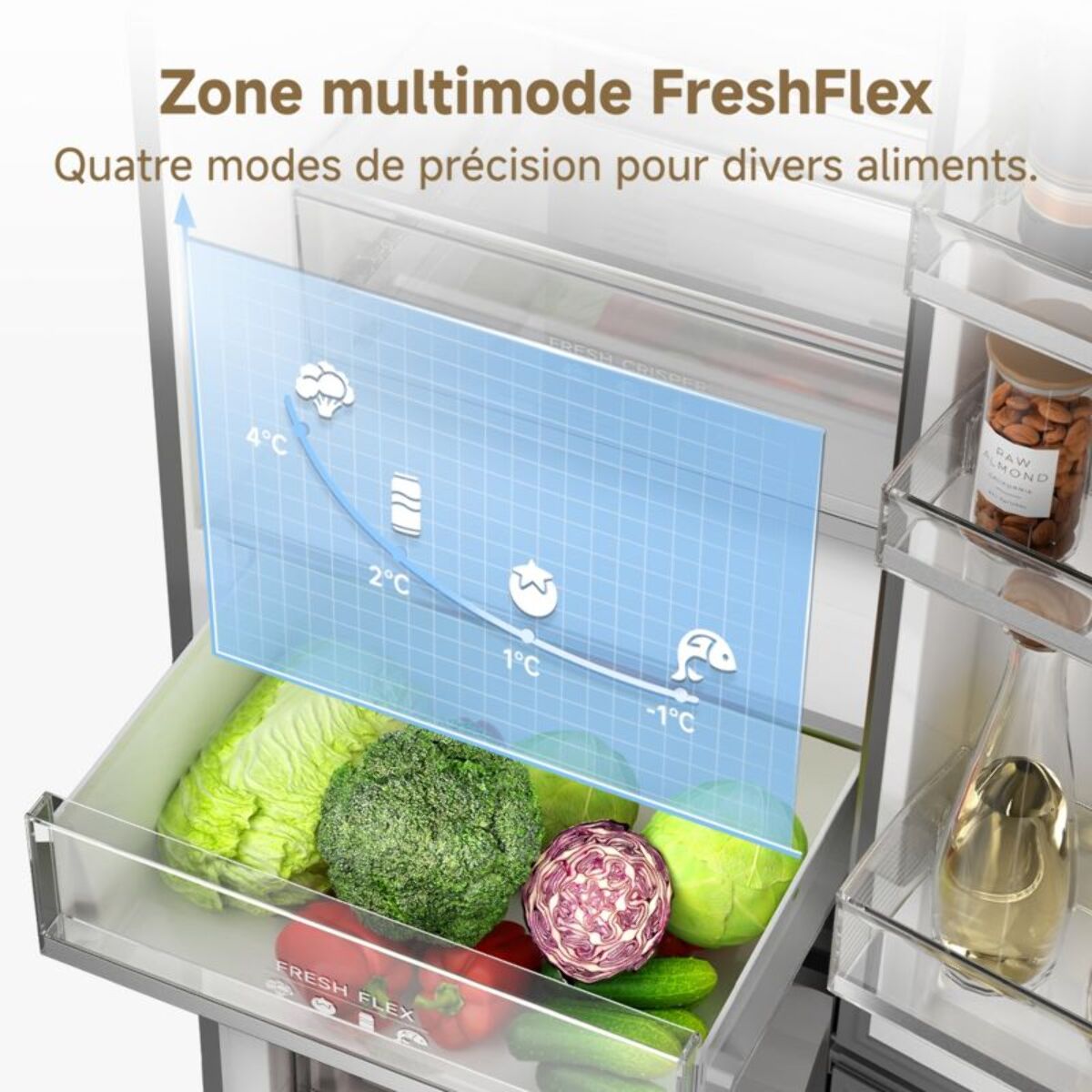 Réfrigérateur combiné DREAME Mega Pro 456L-C Dark Grey