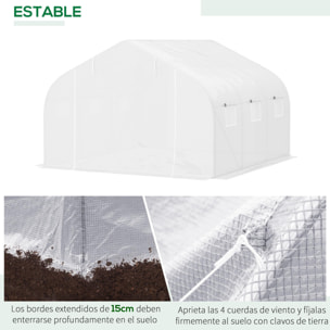 Invernadero para Cultivo de Planta de Plástico 3,5x3x2m