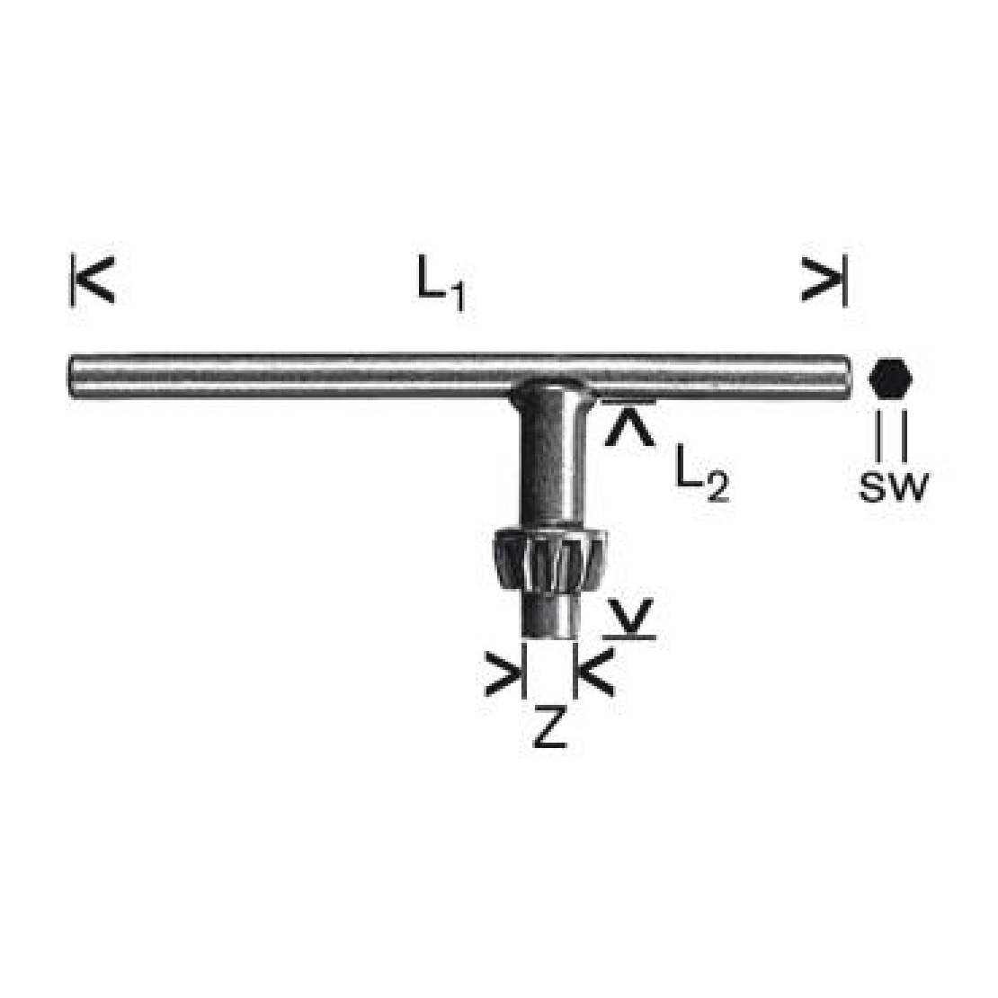 Clé de mandrin BOSCH 16 mm - 1607950041