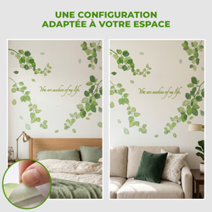 Stickers Muraux décoration adhésifs Feuilles de Lierre