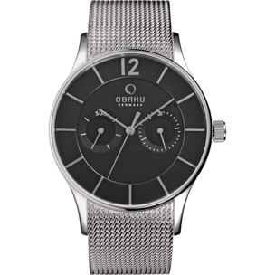 Orologio OBAKU nero-acciaio