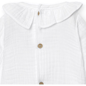 Body bebé manga larga cuello bambula