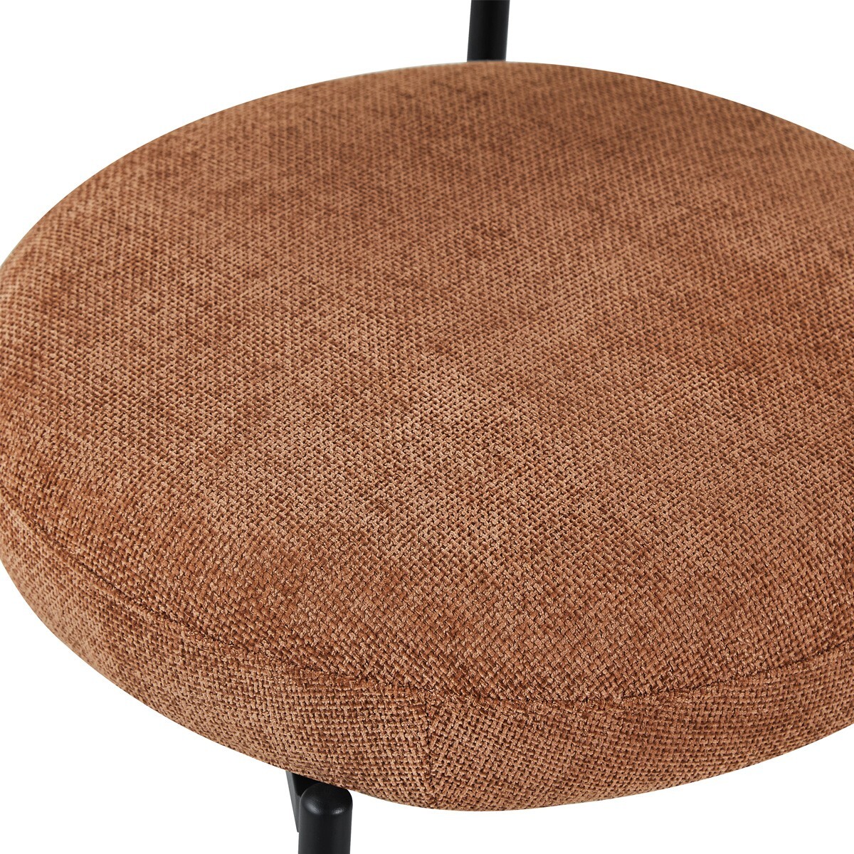 Lot de 2 chaises de salle à manger en tissu chenille - ORLA