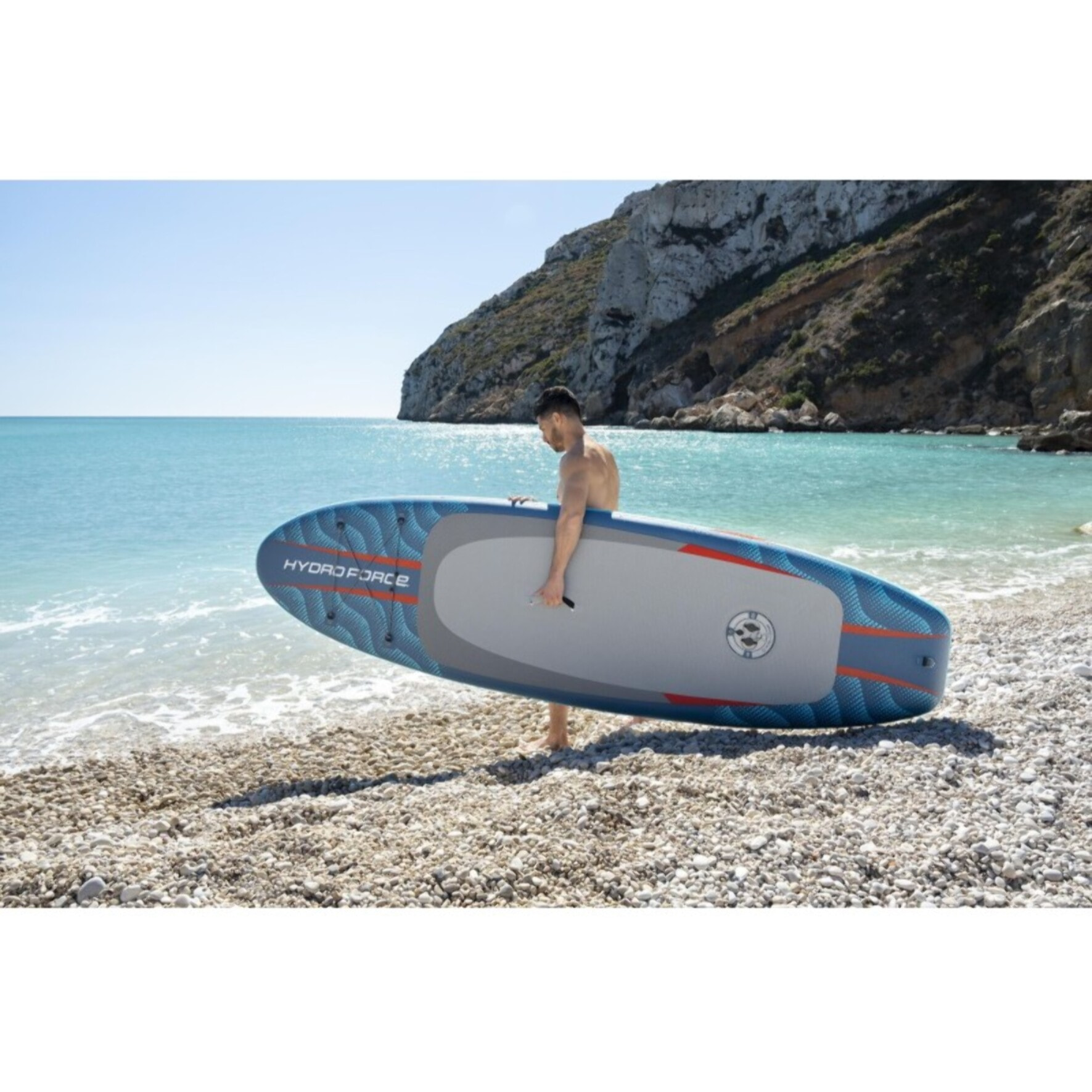 Bestway Paddle gonflable Hydro-Force™ Oceana CompactAir avec pompe intégrée 305 x 84 x 12 cm