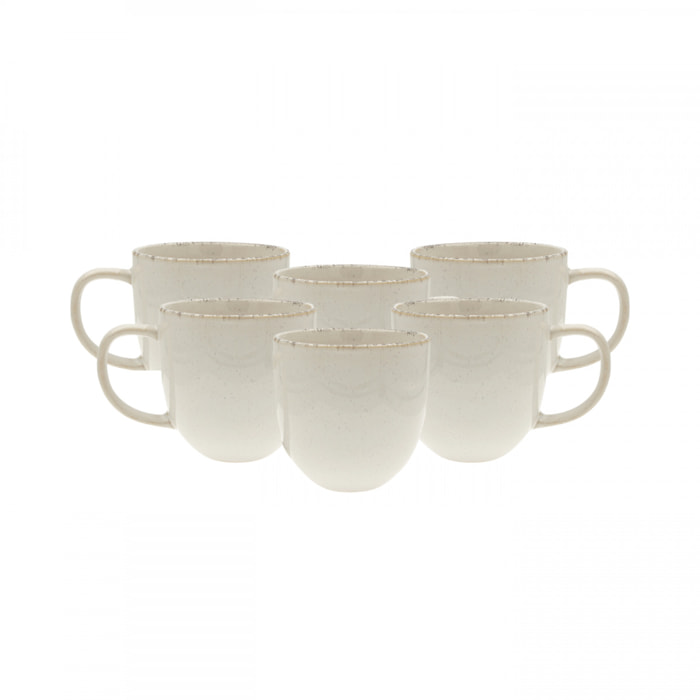 Lot de 6 mugs, COTON