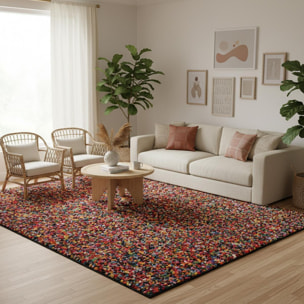 Tapis Salon Motif Abstrait, Relief Authentique, GAZI, Chaleureux