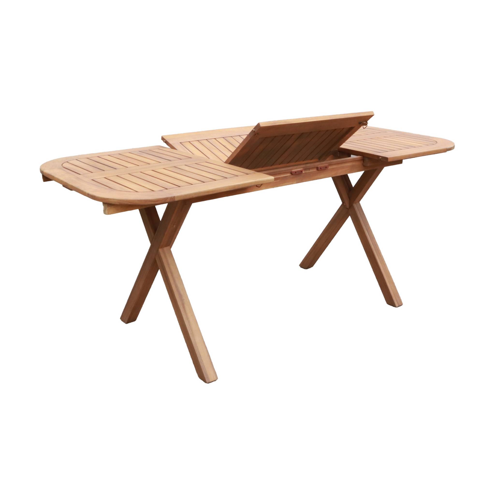 Table de jardin extensible bois d'acacia 4-6 places TANZO