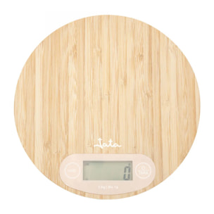 Báscula de cocina JATA HBAL1110 hasta 5 kg. Alta precisión. Función de tara. Visor LCD