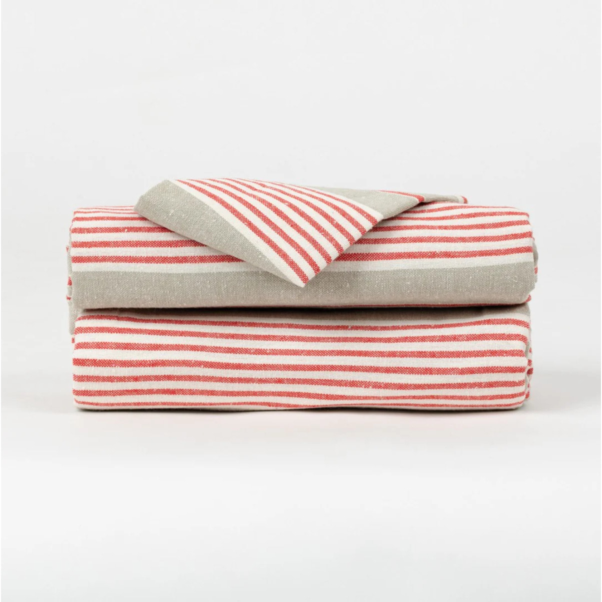 Mantel Rayas rojo