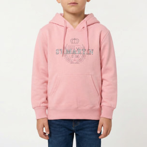 Felpa con cappuccio e stampa logo inside brushed