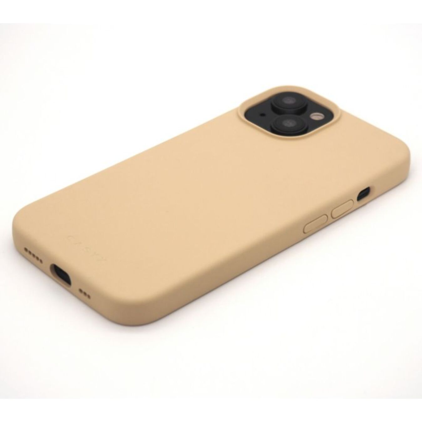 Coque CASYX iPhone 15 Plus Magsafe sillicone Beige