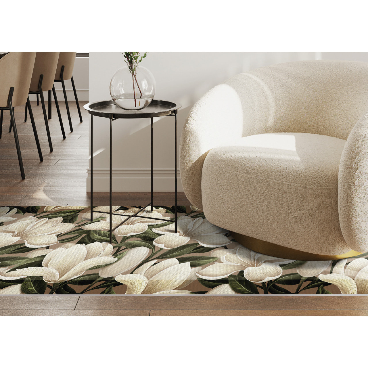 Tappeto Passatoia Cucina Con Retro Antiscivolo Antisfilo Linea Futura Flora