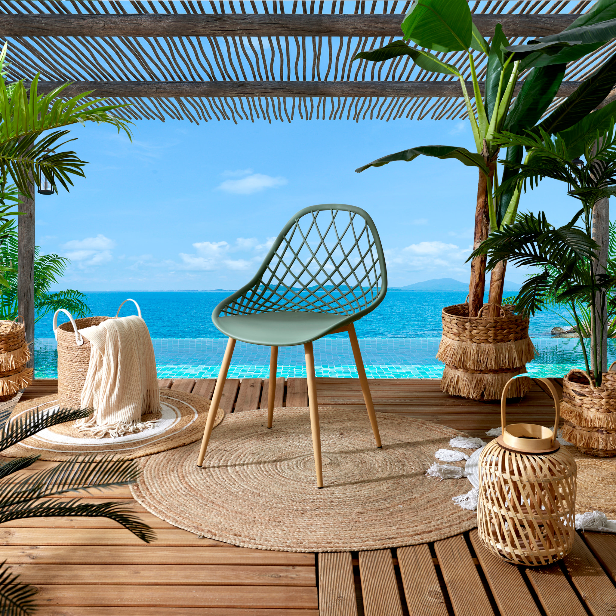Chaise Exterieur Malaga Vert