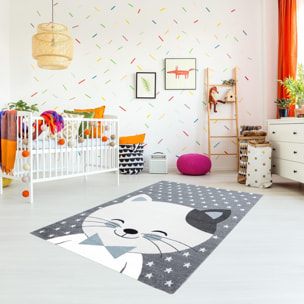 Tapis enfant tissé motif animaux NILI