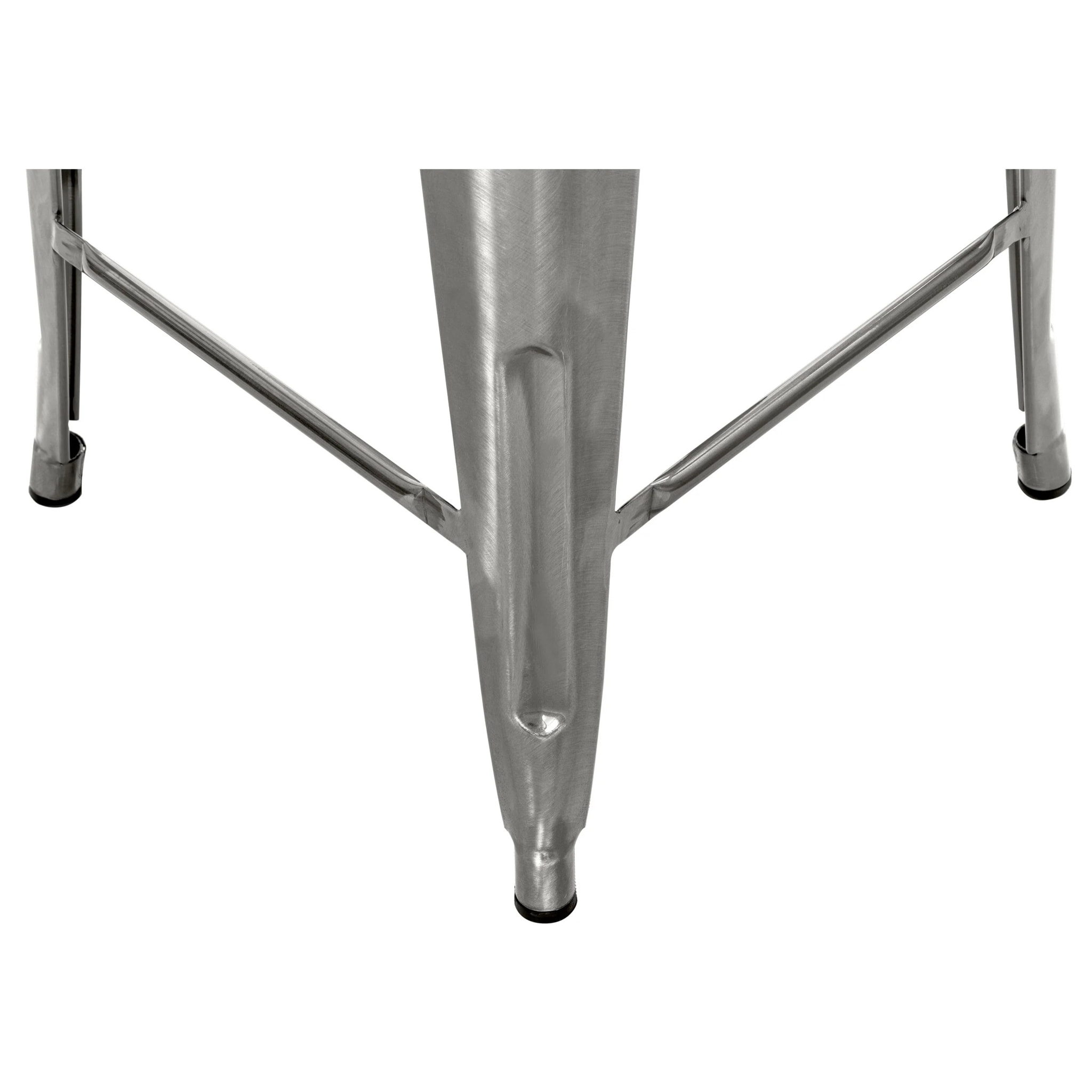 Lot de 2 chaises pour îlot central 67 cm en métal chrome - Indus