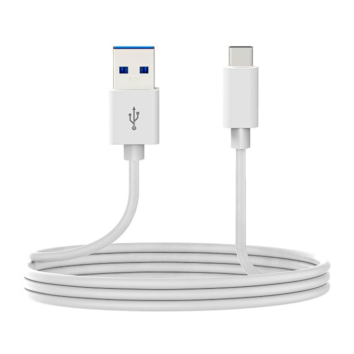 DCU Blanco / Cable USB-C 3.1 (M) a USB-A 3.0 (M) 2m