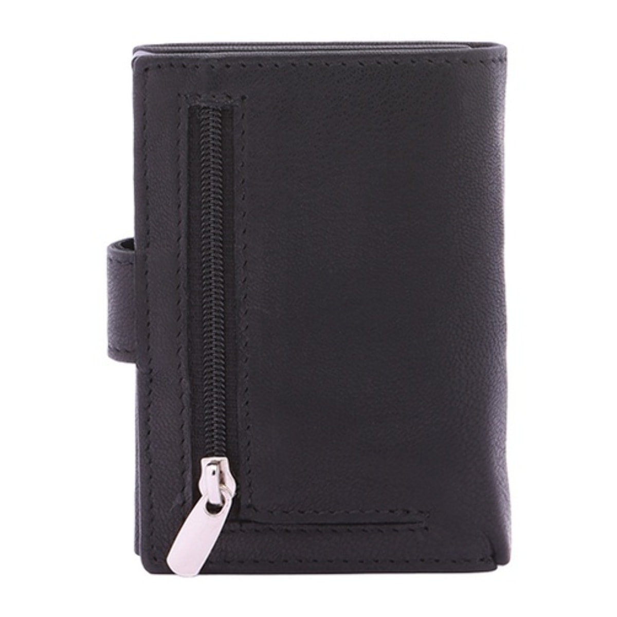 Portafoglio uomo in vera pelle - Modello False - Casual - 7.5 x 10.0 x 2.5 cm