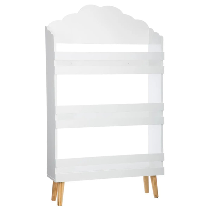 Bibliothèque enfant "Douceur" nuage blanc H100cm