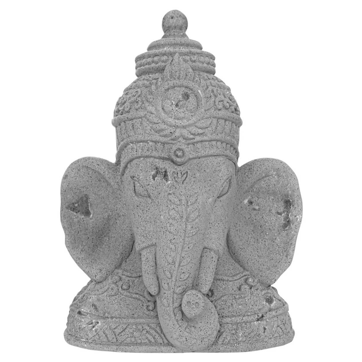 Statuette tête "Ganesh" H36cm gris