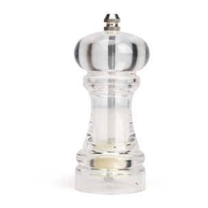 Moulin à sel ou poivre en acrylique transparent
