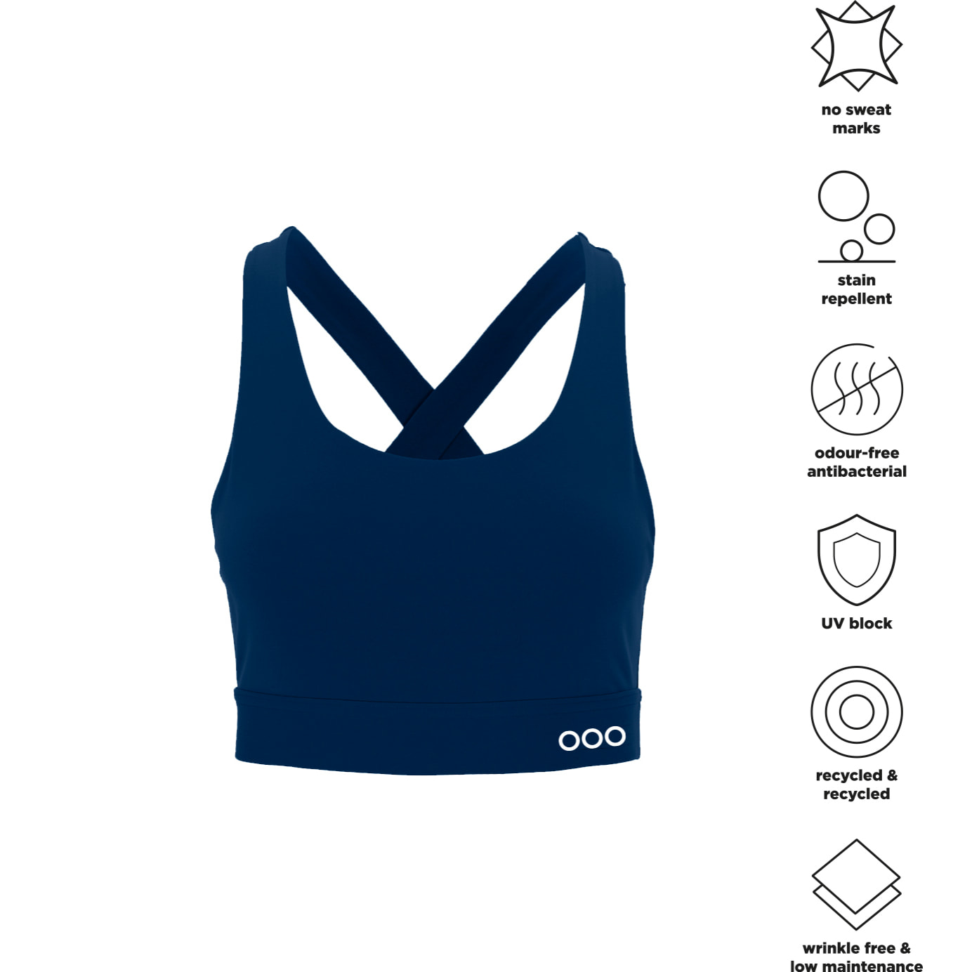 Reggiseno ECOON La Carolus in blu navy