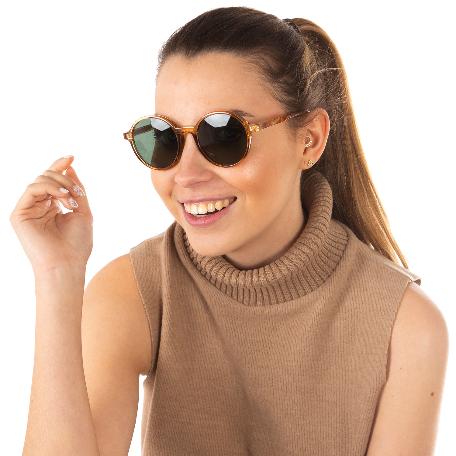 Gafas de sol OCEAN COTLLIURE - Champagne transparente brillante / Verde