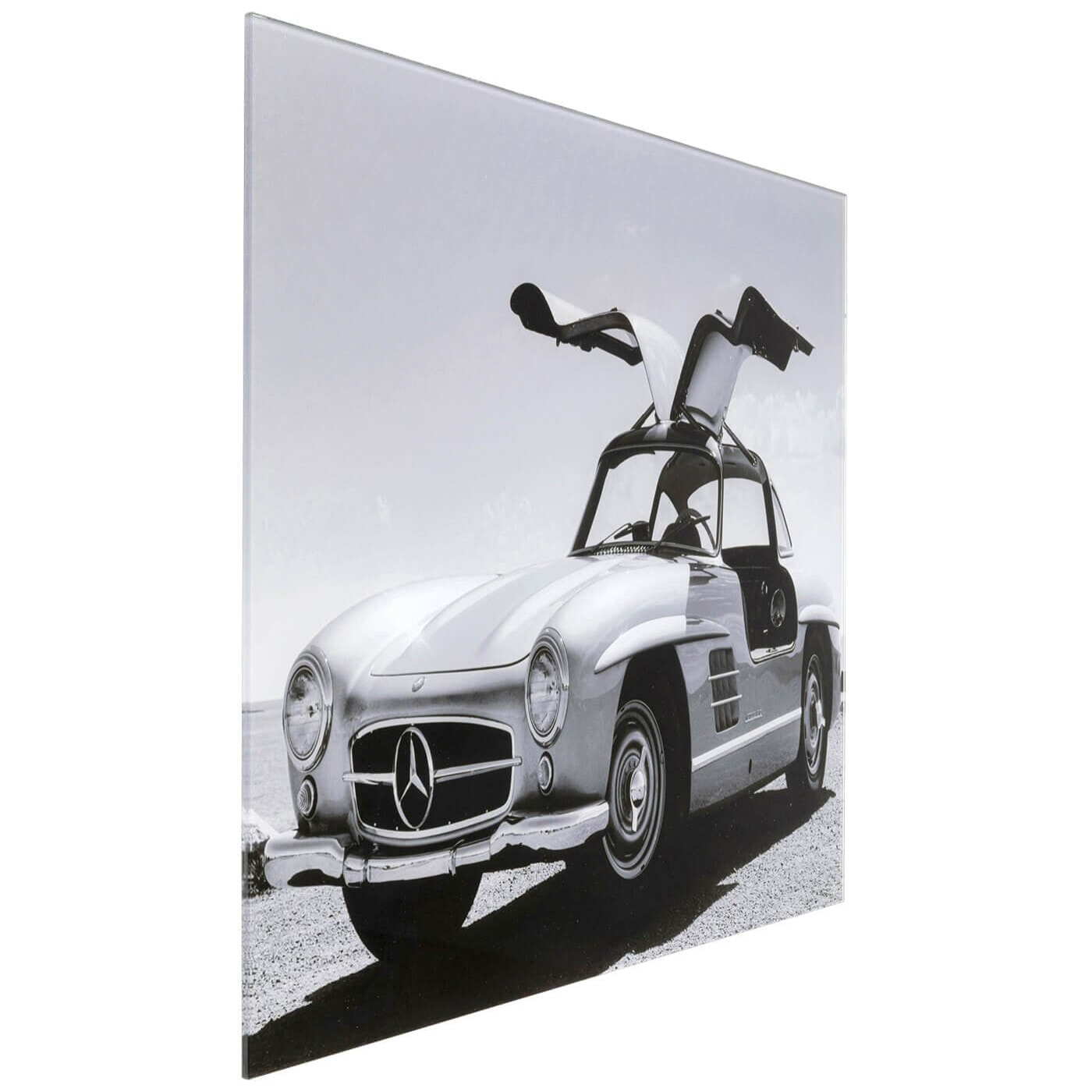 Tableau en verre voiture de profil 50x40cm Kare Design