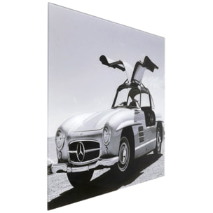 Tableau en verre voiture de profil 50x40cm Kare Design