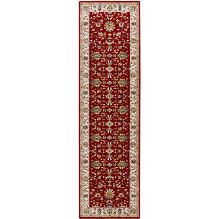 CLASSIC Alfombra vintage en diseño clásico en color rojo, varias medidas disponibles.