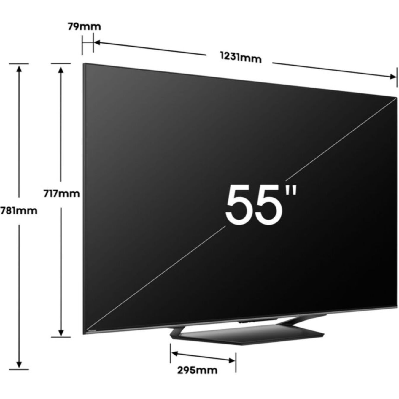 TV LED HISENSE 55U7NQ 2024-55 pouces (139cm)