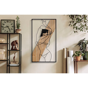 PANNELLO DA MURO STRIP -A- FERRO E WOOD CM 50X2X90
